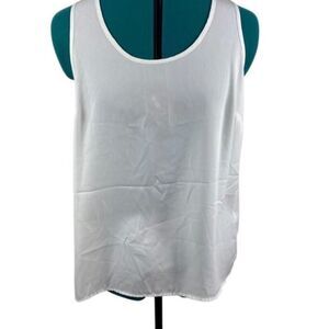 Halogen White Tunic Blouse- size M